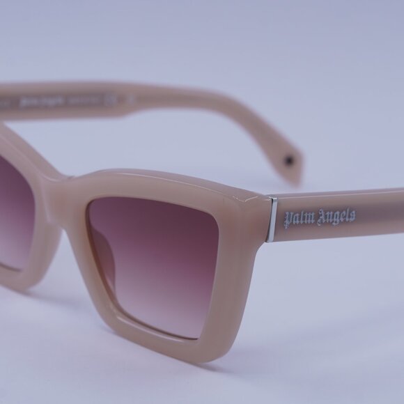 Palm Angels PERI091 ROSEVILLE 6129 Sunglasses Pink Cat Eye Frame, Red Lenses - Picture 8 of 10